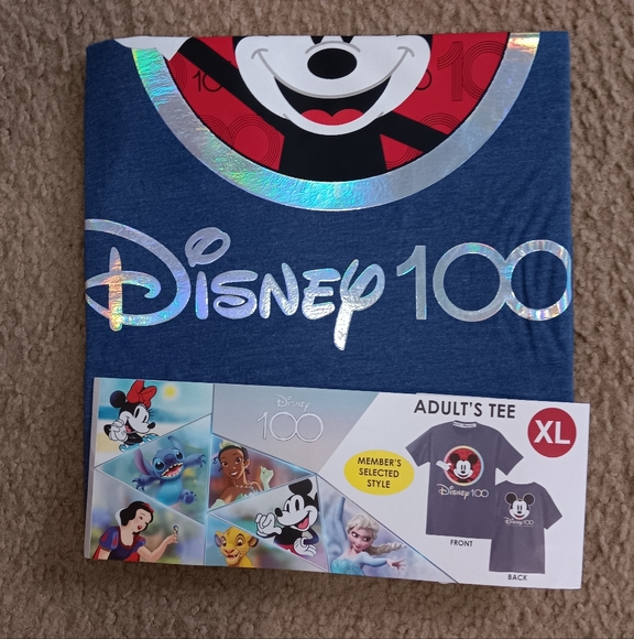 Limited Edition Disney 100 Adult Crewneck Tshirt XL - Picture 1 of 4